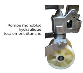 Transpalette manuel Divers HPESE25S INOX - 1