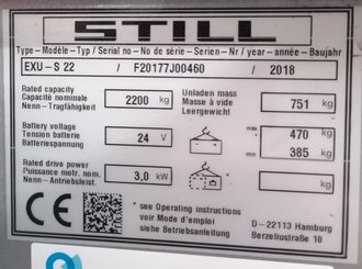 Transpalette porté debout STILL EXU-S22 - 2