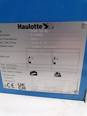 Unknown range 549 Haulotte STAR10
